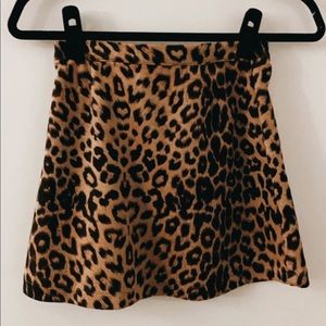 Zara cheetah print mini skirt